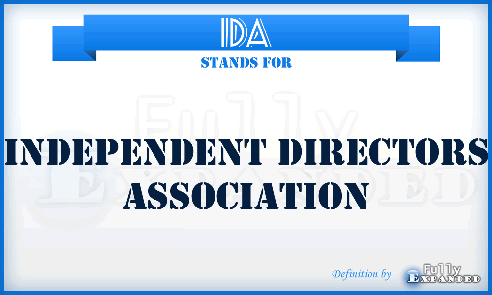 IDA - Independent Directors Association