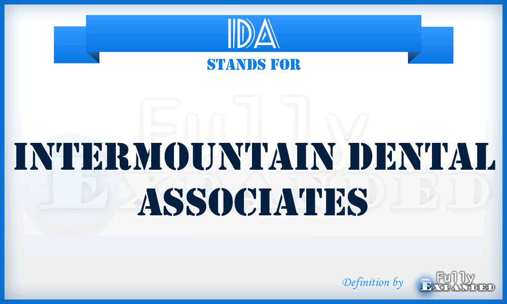 IDA - Intermountain Dental Associates