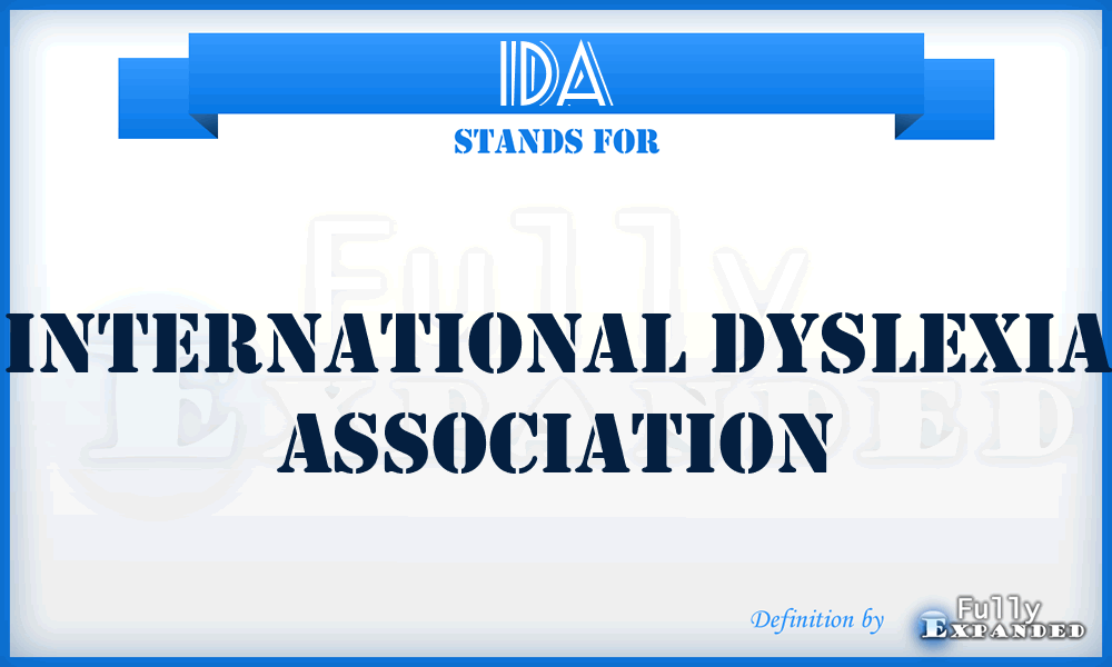 IDA - International Dyslexia Association