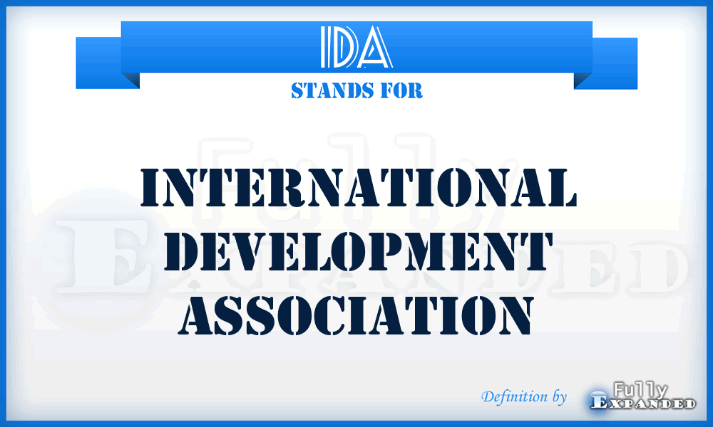 IDA - International Development Association