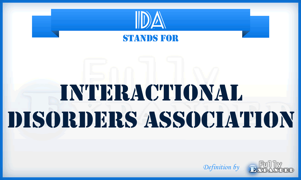 IDA - Interactional Disorders Association