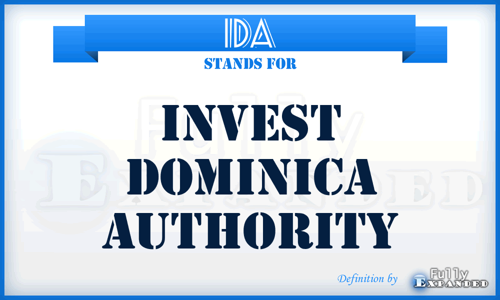 IDA - Invest Dominica Authority