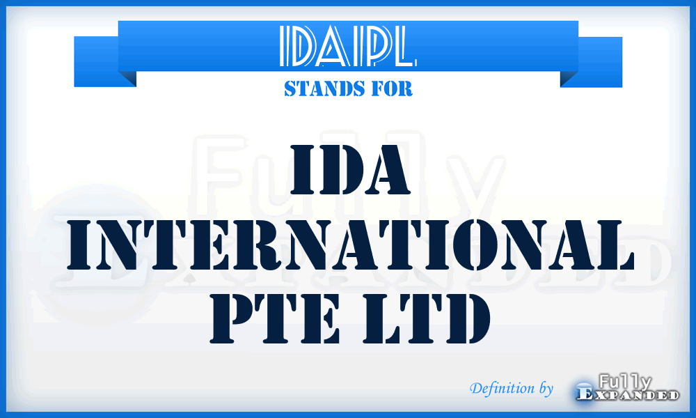 IDAIPL - IDA International Pte Ltd