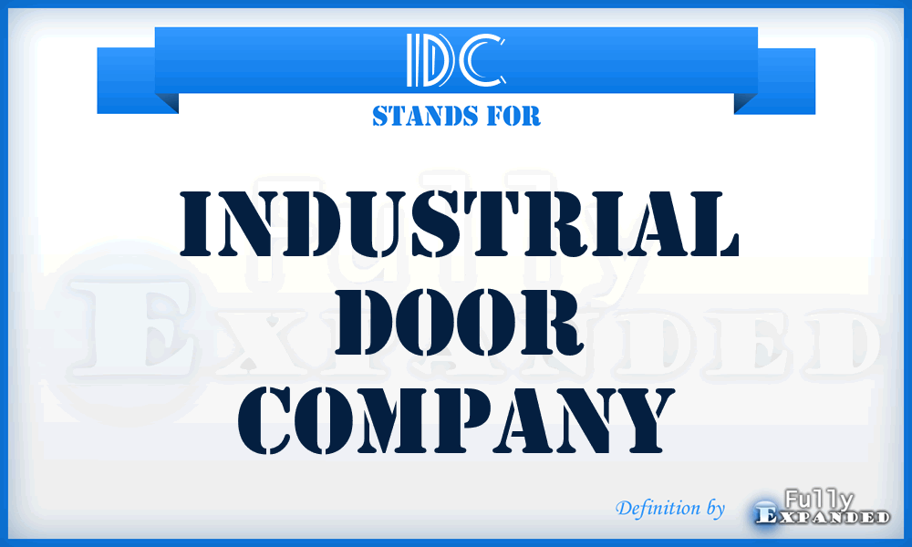 IDC - Industrial Door Company