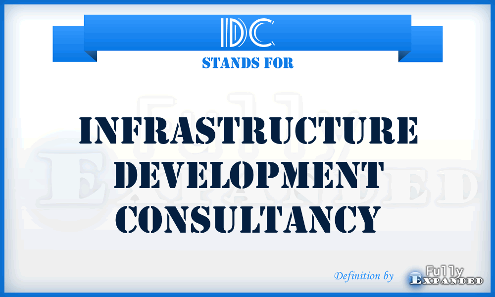 IDC - Infrastructure Development Consultancy