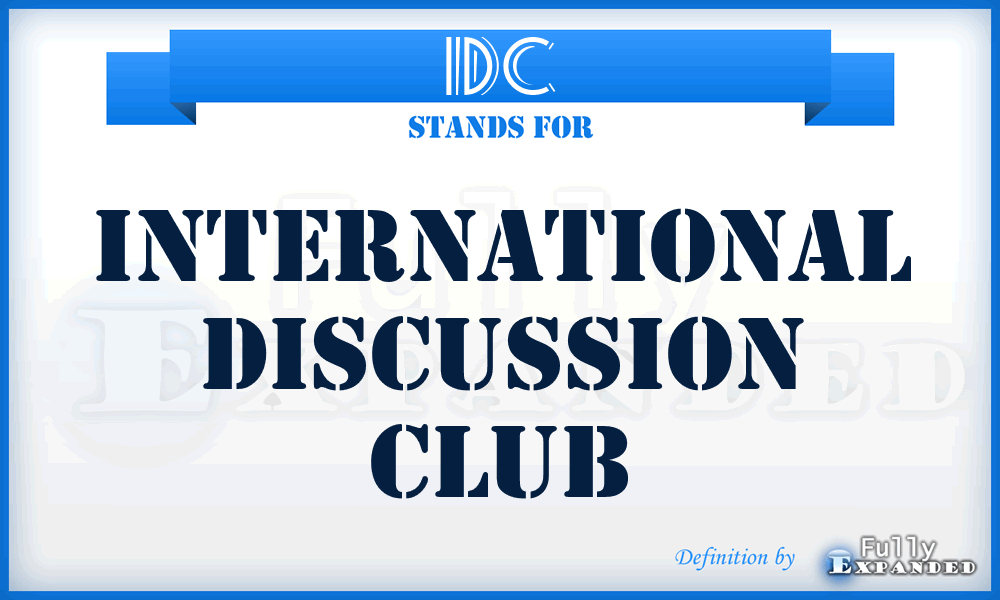 IDC - International Discussion Club