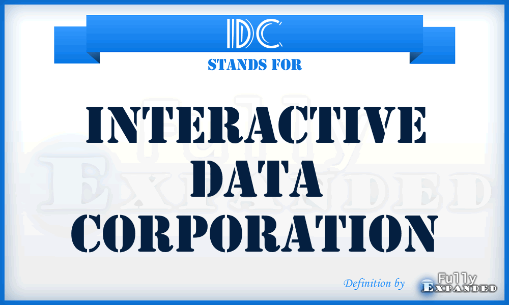 IDC - Interactive Data Corporation