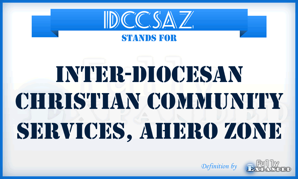 IDCCSAZ - Inter-Diocesan Christian Community Services, Ahero Zone