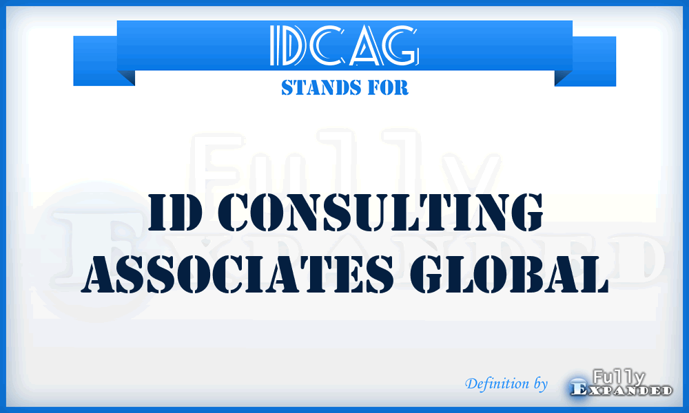 IDCAG - ID Consulting Associates Global