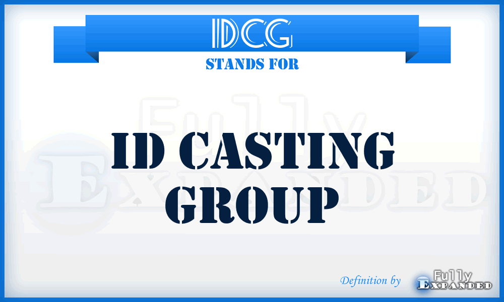 IDCG - ID Casting Group