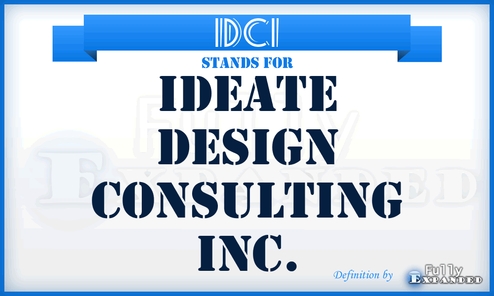 IDCI - Ideate Design Consulting Inc.