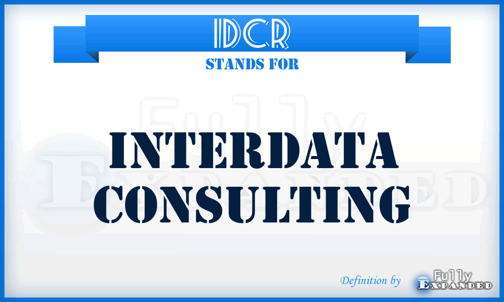 IDCR - InterData Consulting