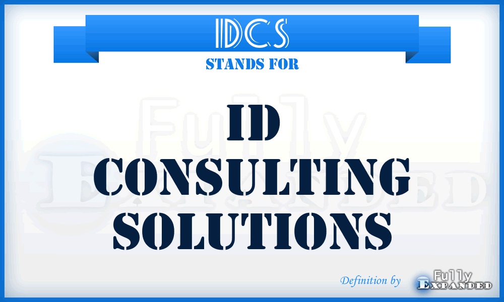 IDCS - ID Consulting Solutions