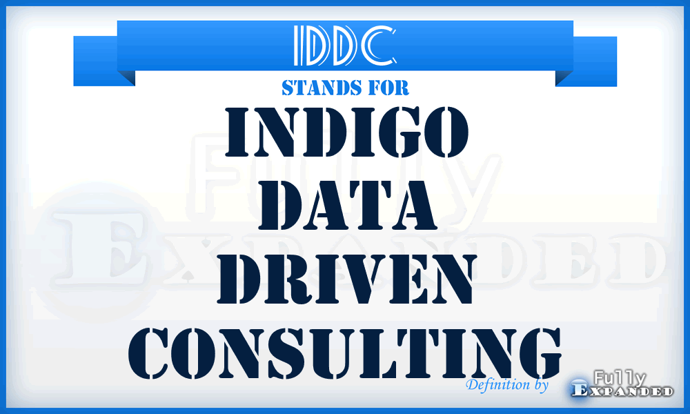 IDDC - Indigo Data Driven Consulting
