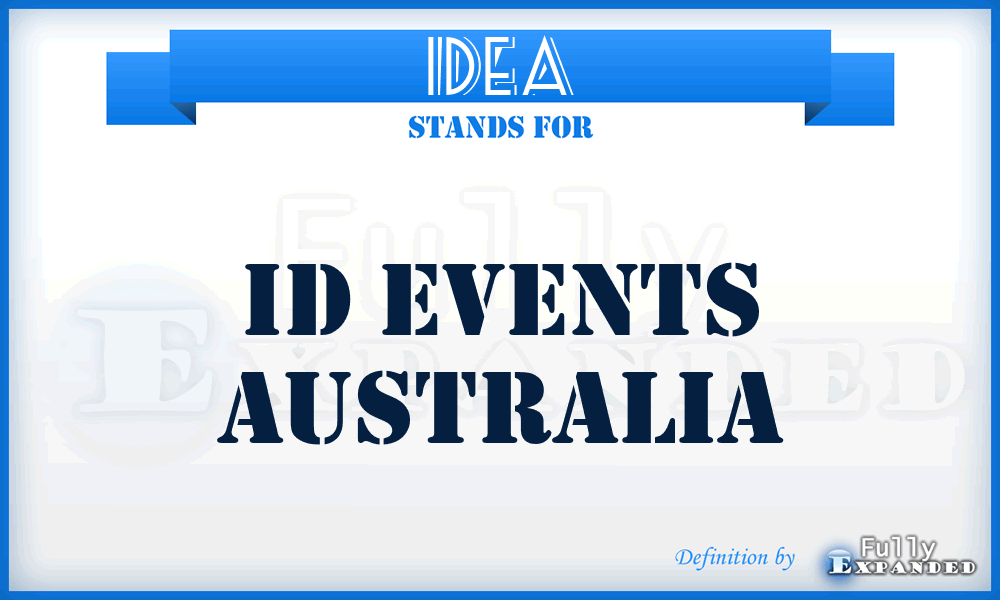 IDEA - ID Events Australia