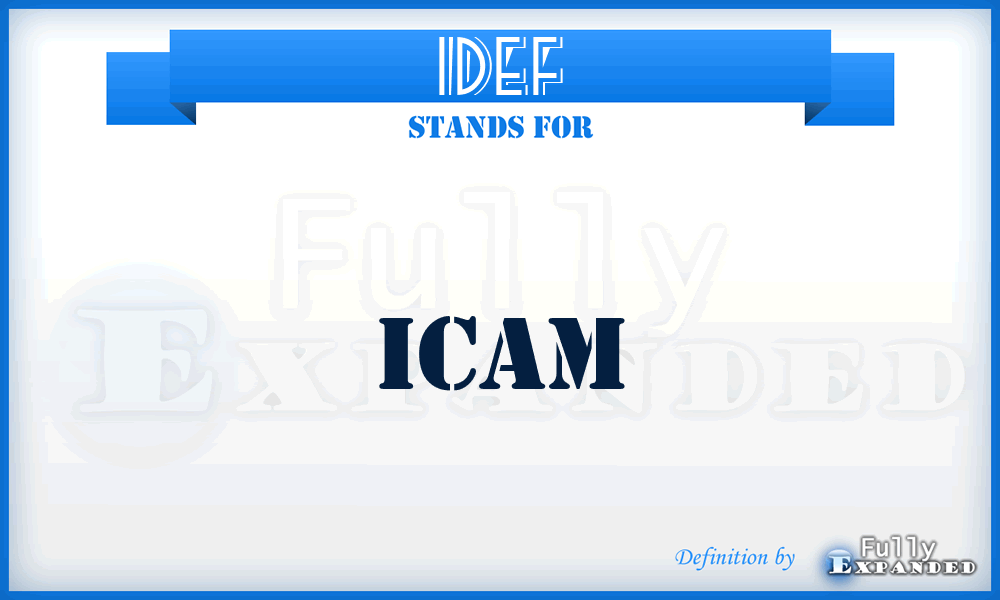 IDEF - ICAM