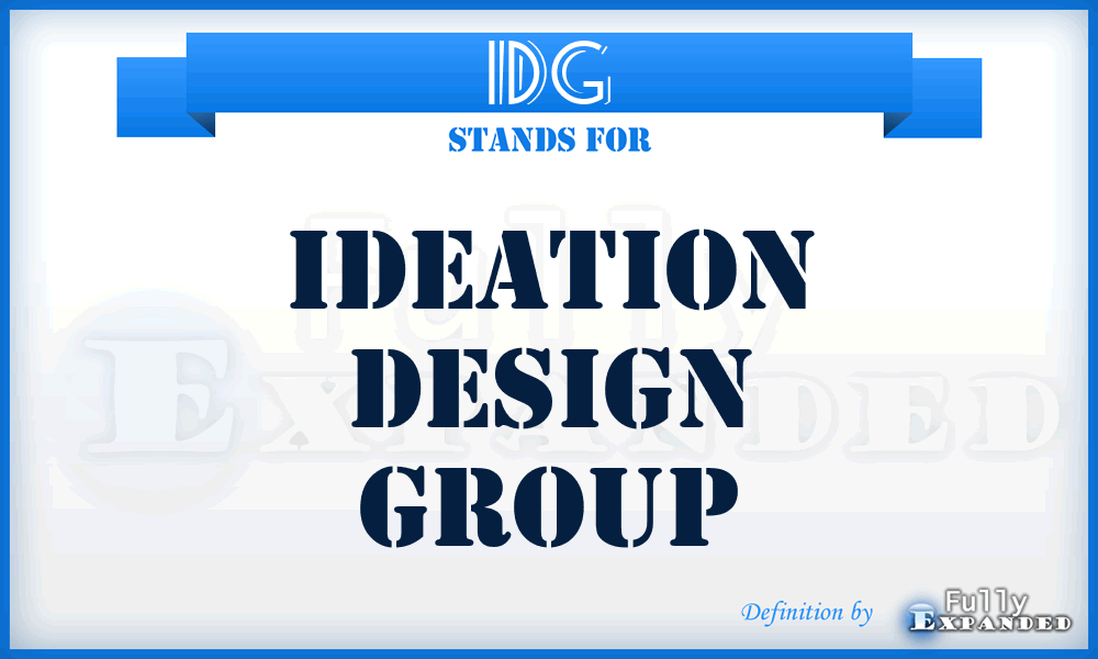 IDG - Ideation Design Group