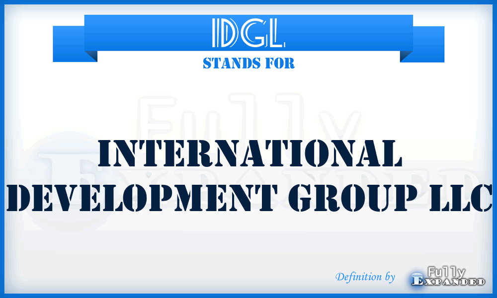 IDGL - International Development Group LLC