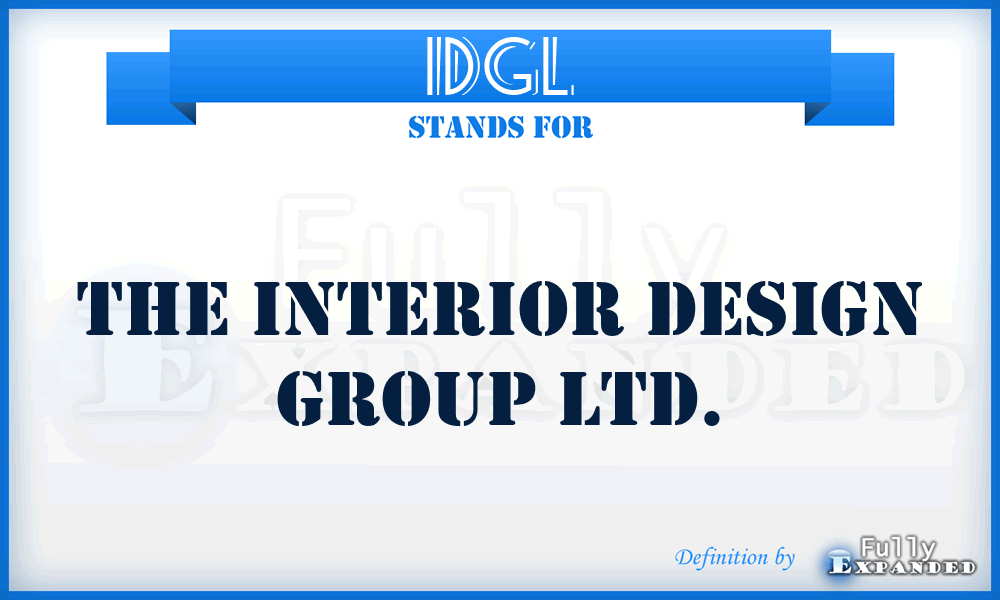 IDGL - The Interior Design Group Ltd.