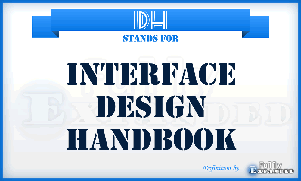 IDH - Interface Design Handbook