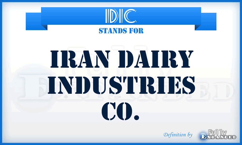 IDIC - Iran Dairy Industries Co.