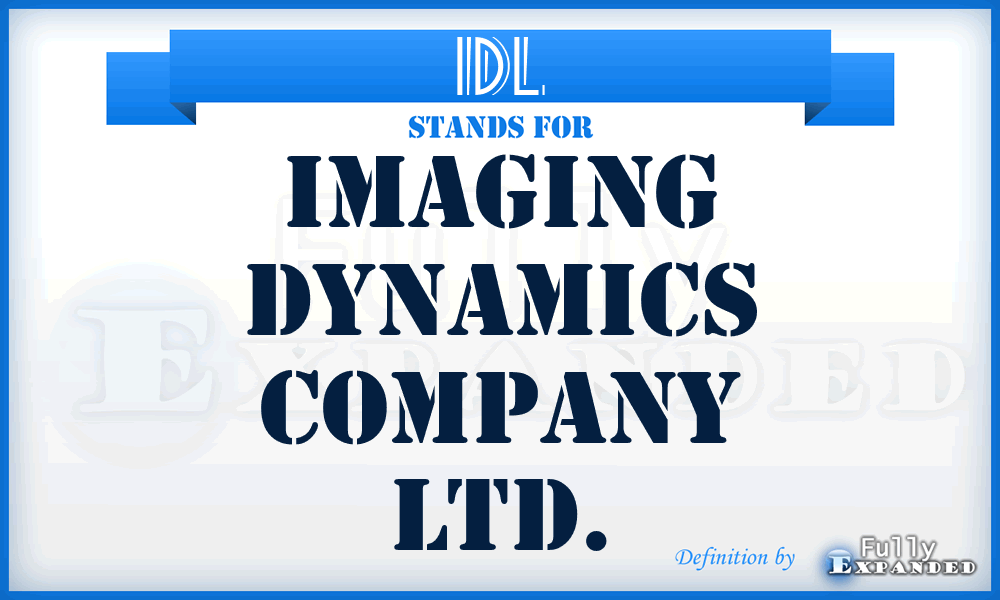 IDL - Imaging Dynamics Company Ltd.