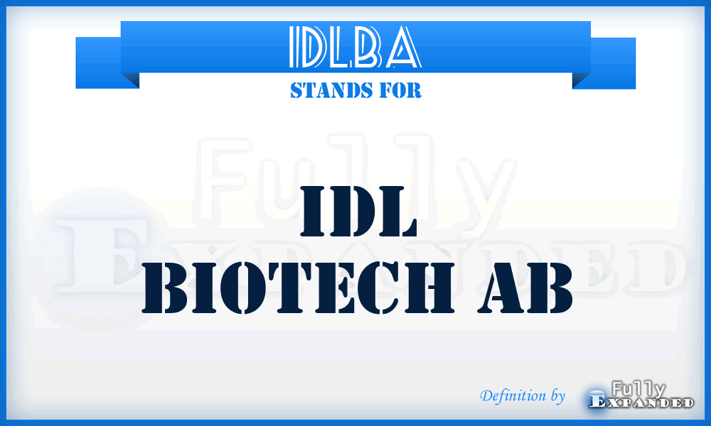 IDLBA - IDL Biotech Ab