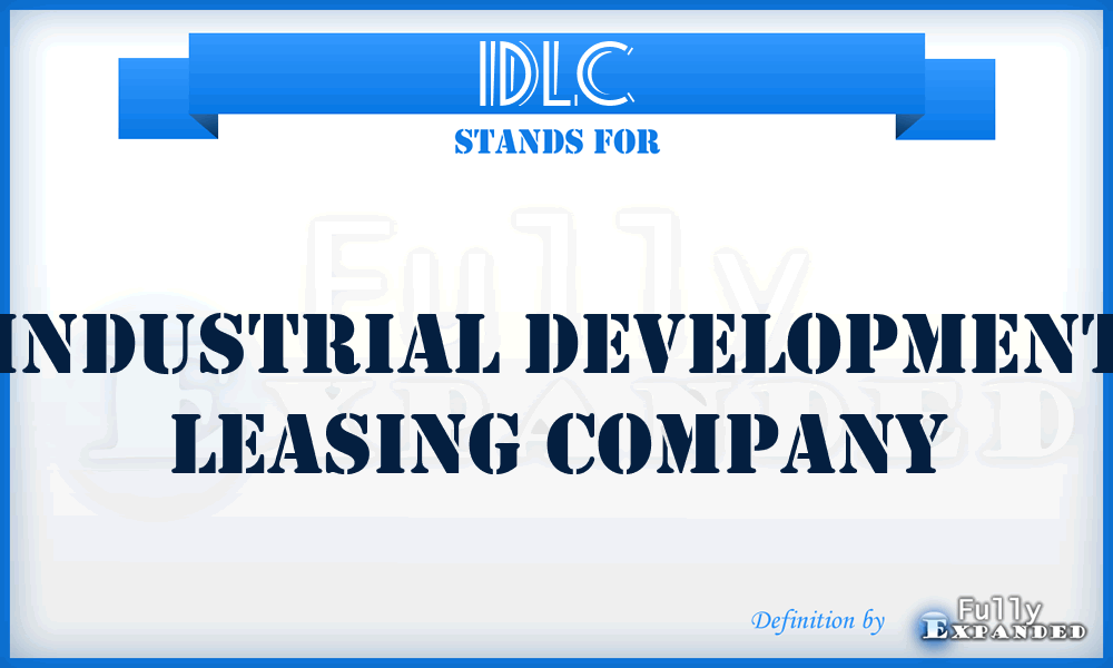 IDLC - Industrial Development Leasing Company