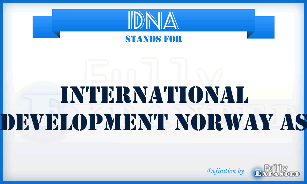 IDNA - International Development Norway As