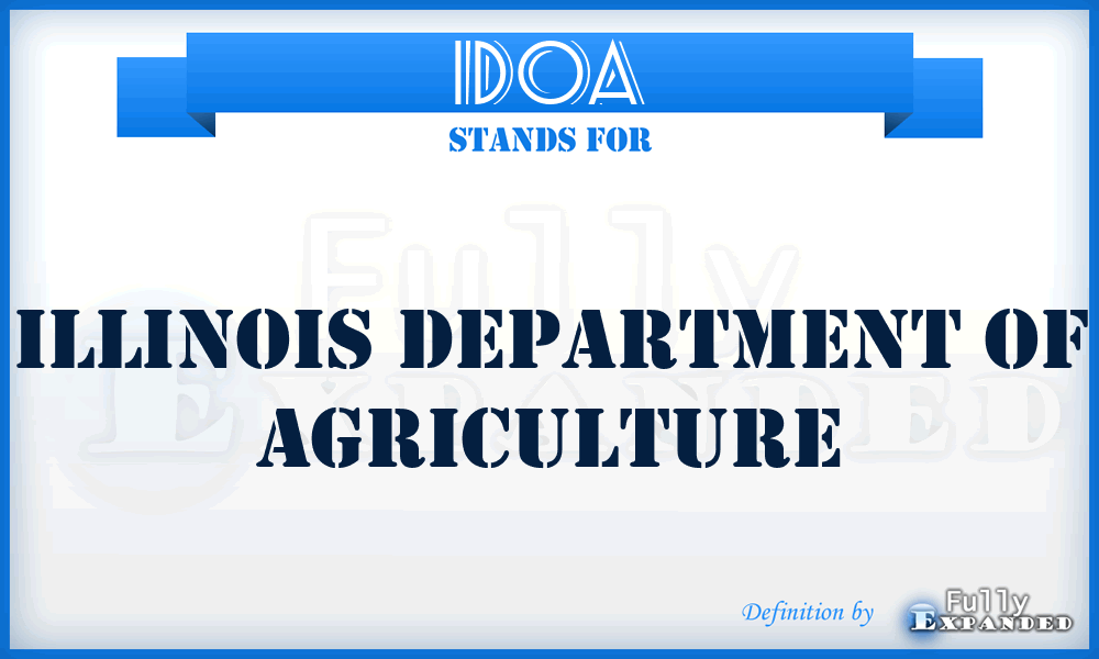 IDOA - Illinois Department of Agriculture