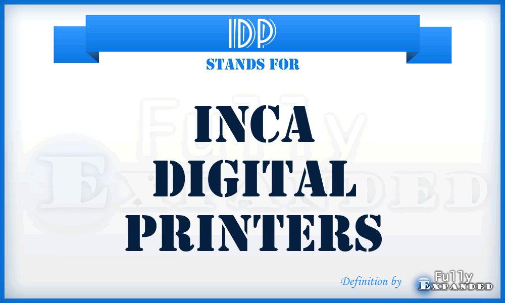 IDP - Inca Digital Printers
