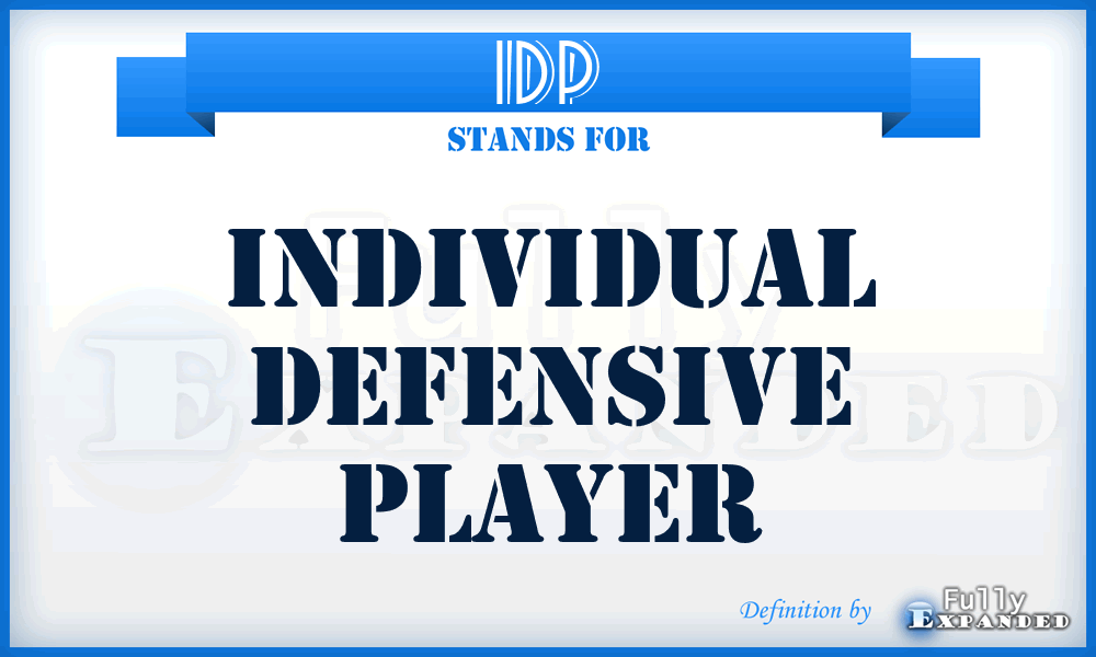 IDP - Individual Defensive Player
