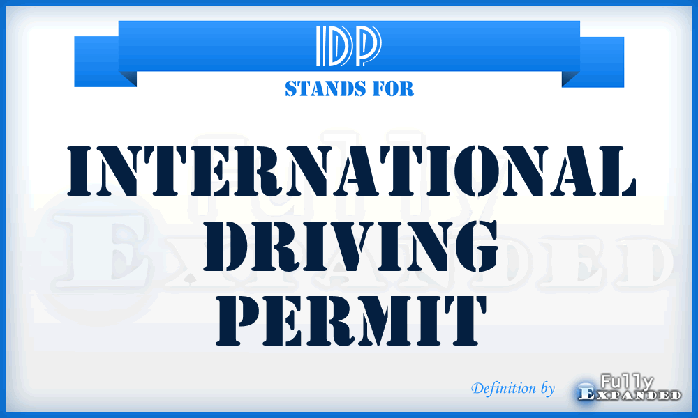 IDP - International Driving Permit