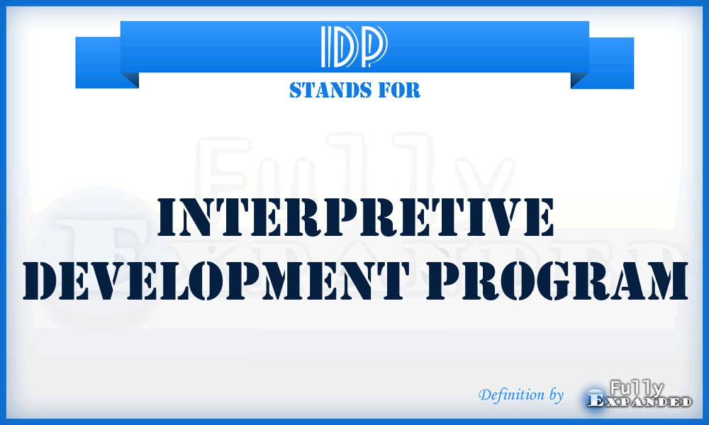 IDP - Interpretive Development Program