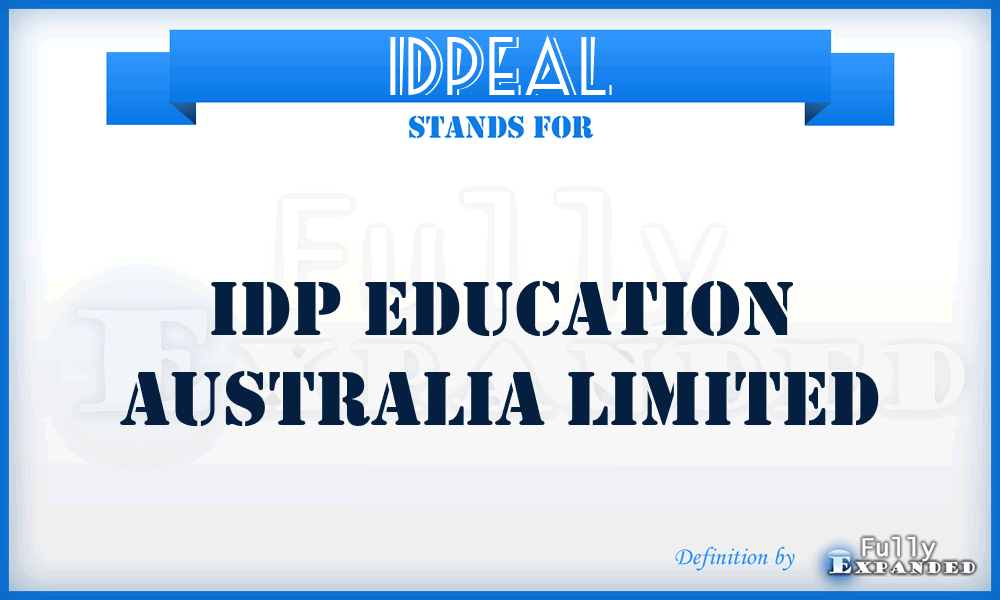 IDPEAL - IDP Education Australia Limited