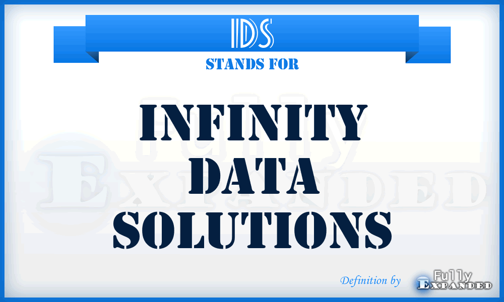 IDS - Infinity Data Solutions