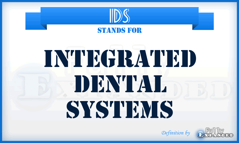 IDS - Integrated Dental Systems