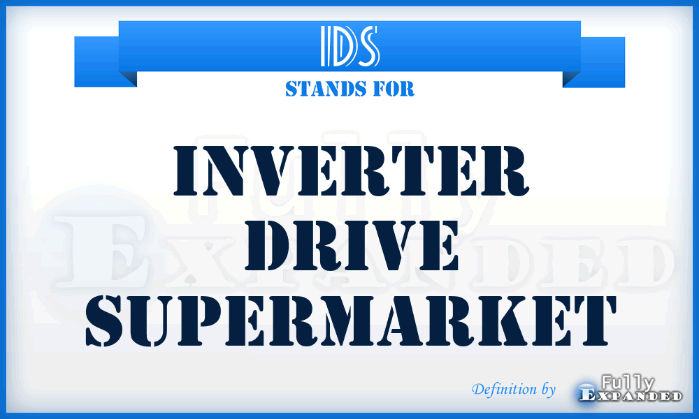 IDS - Inverter Drive Supermarket