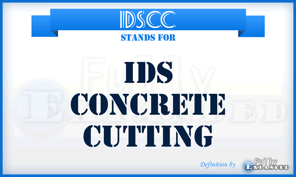 IDSCC - IDS Concrete Cutting