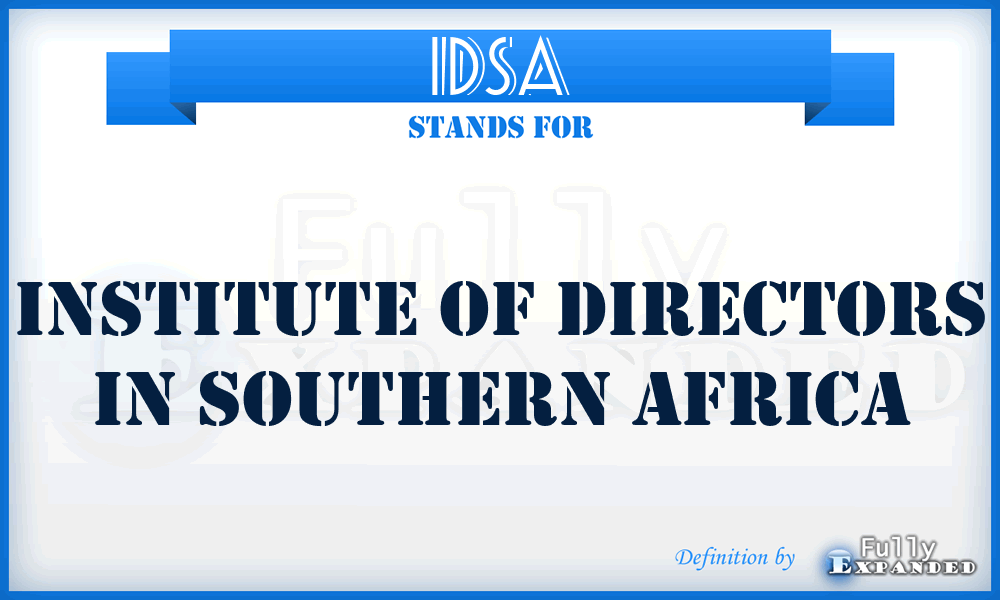 IDSA - Institute of Directors in Southern Africa