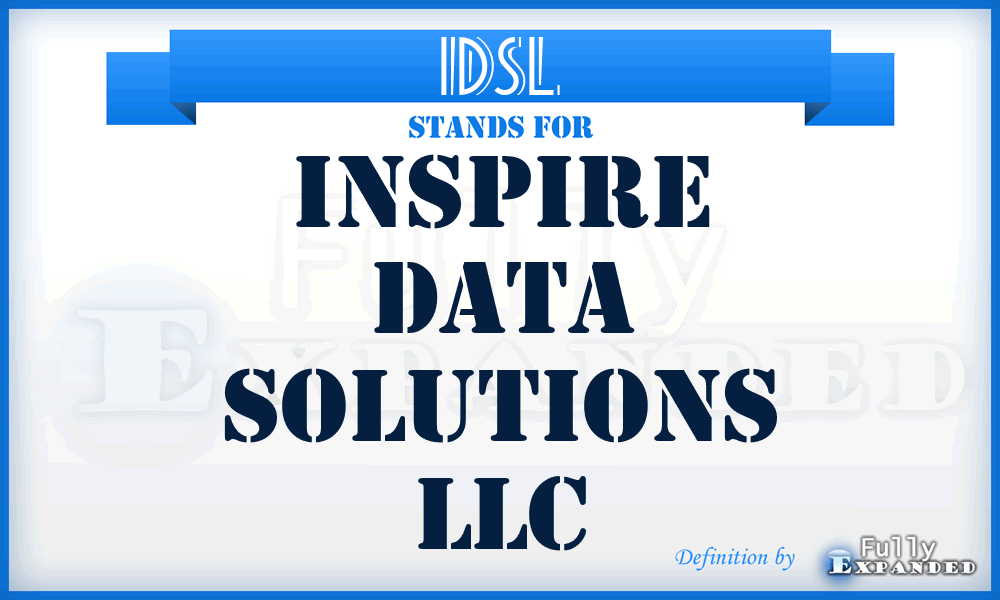IDSL - Inspire Data Solutions LLC