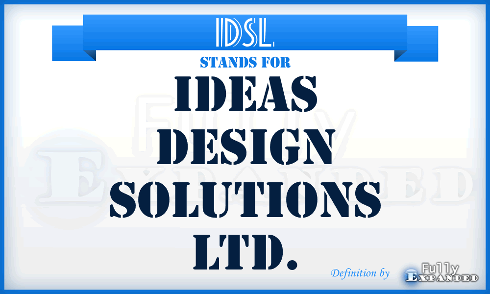 IDSL - Ideas Design Solutions Ltd.