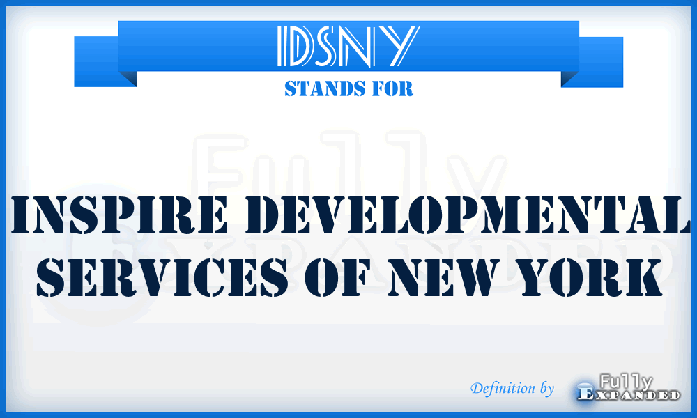 IDSNY - Inspire Developmental Services of New York