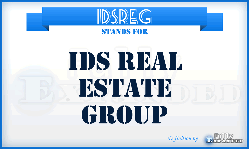 IDSREG - IDS Real Estate Group