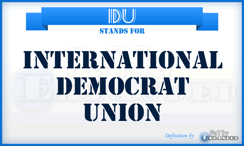 IDU - International Democrat Union
