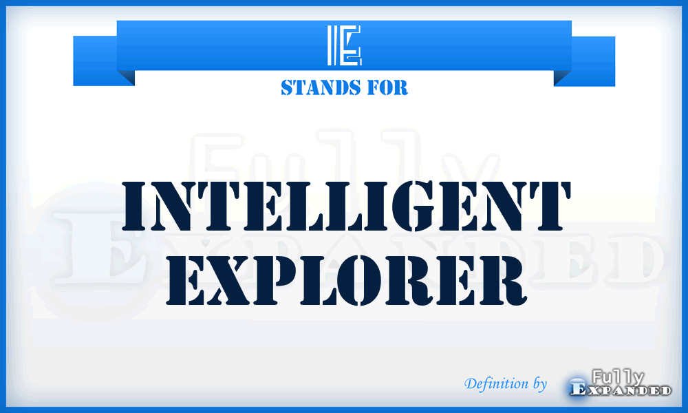 IE - Intelligent Explorer