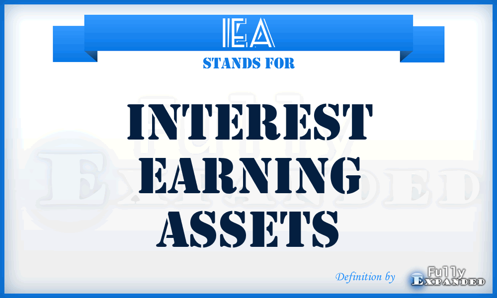 IEA - interest earning assets