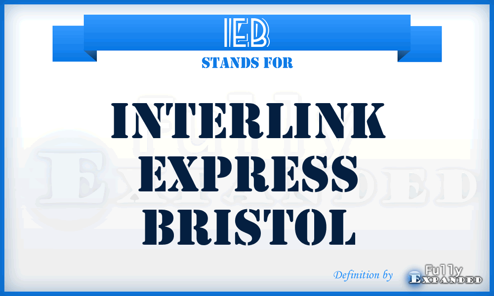 IEB - Interlink Express Bristol