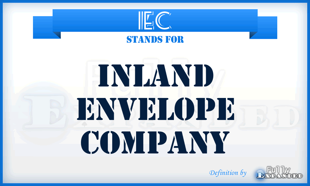 IEC - Inland Envelope Company