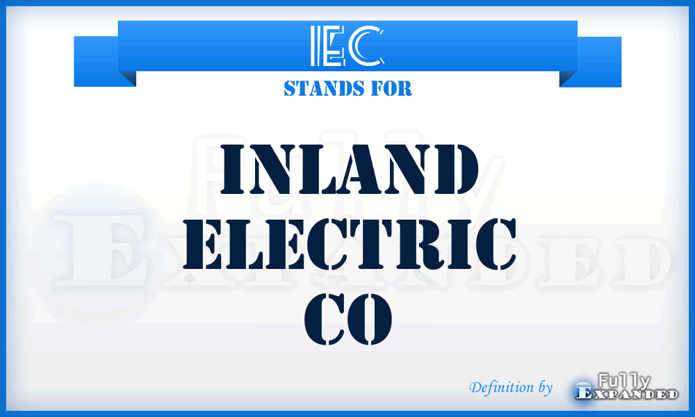 IEC - Inland Electric Co